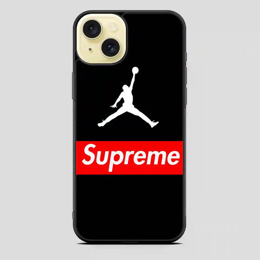 Supreme Air Jordan iPhone 15 Plus Case