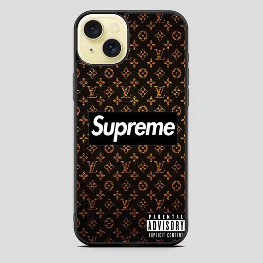 Supreme And Lv iPhone 15 Plus Case