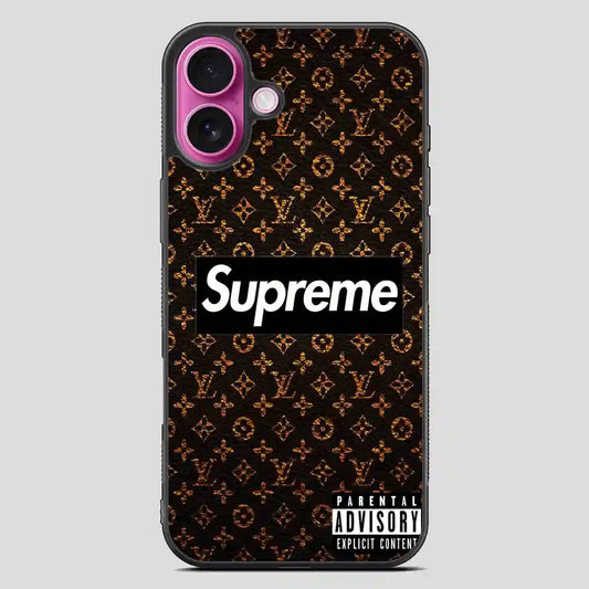 Supreme And Lv iPhone 16 Plus Case