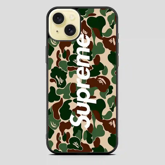 Supreme Army iPhone 15 Plus Case