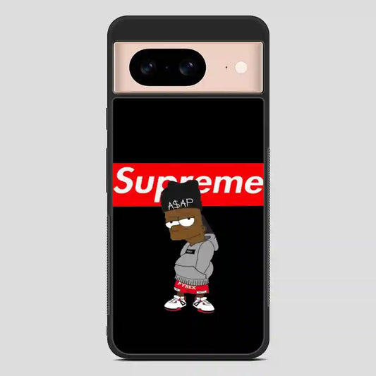 Supreme Bart Simpson Asap Rocky Google Pixel 8 Case