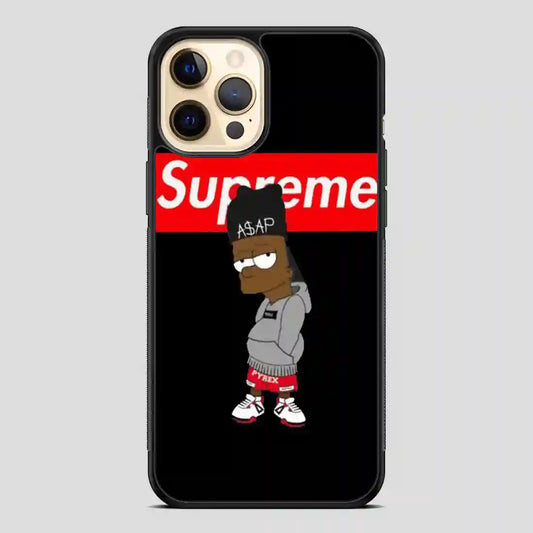 Supreme Bart Simpson Asap Rocky iPhone 12 Pro Case