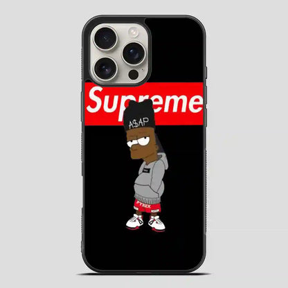 Supreme Bart Simpson Asap Rocky iPhone 16 Pro Max Case