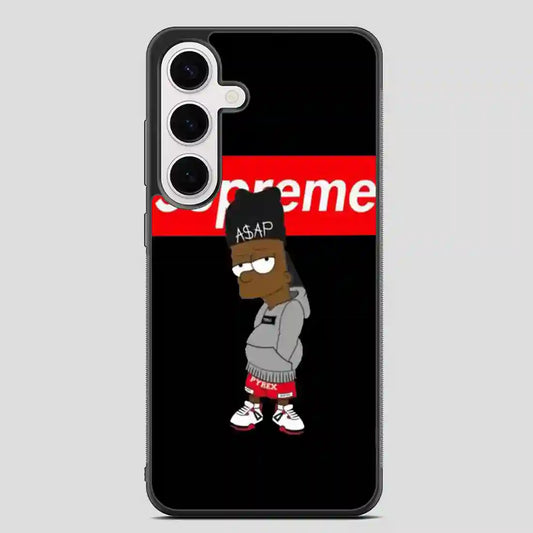 Supreme Bart Simpson Asap Rocky Samsung Galaxy S24 Plus Case