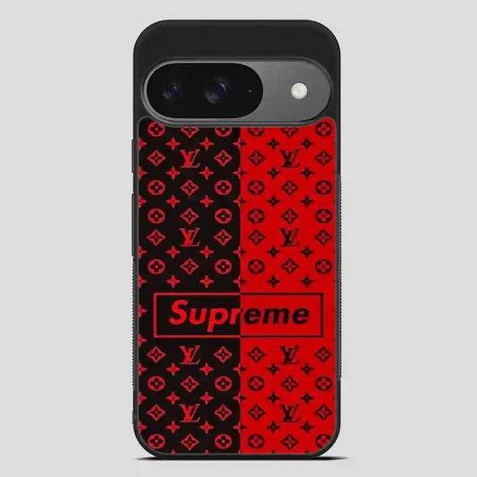 Supreme Black Red Google Pixel 9 Case