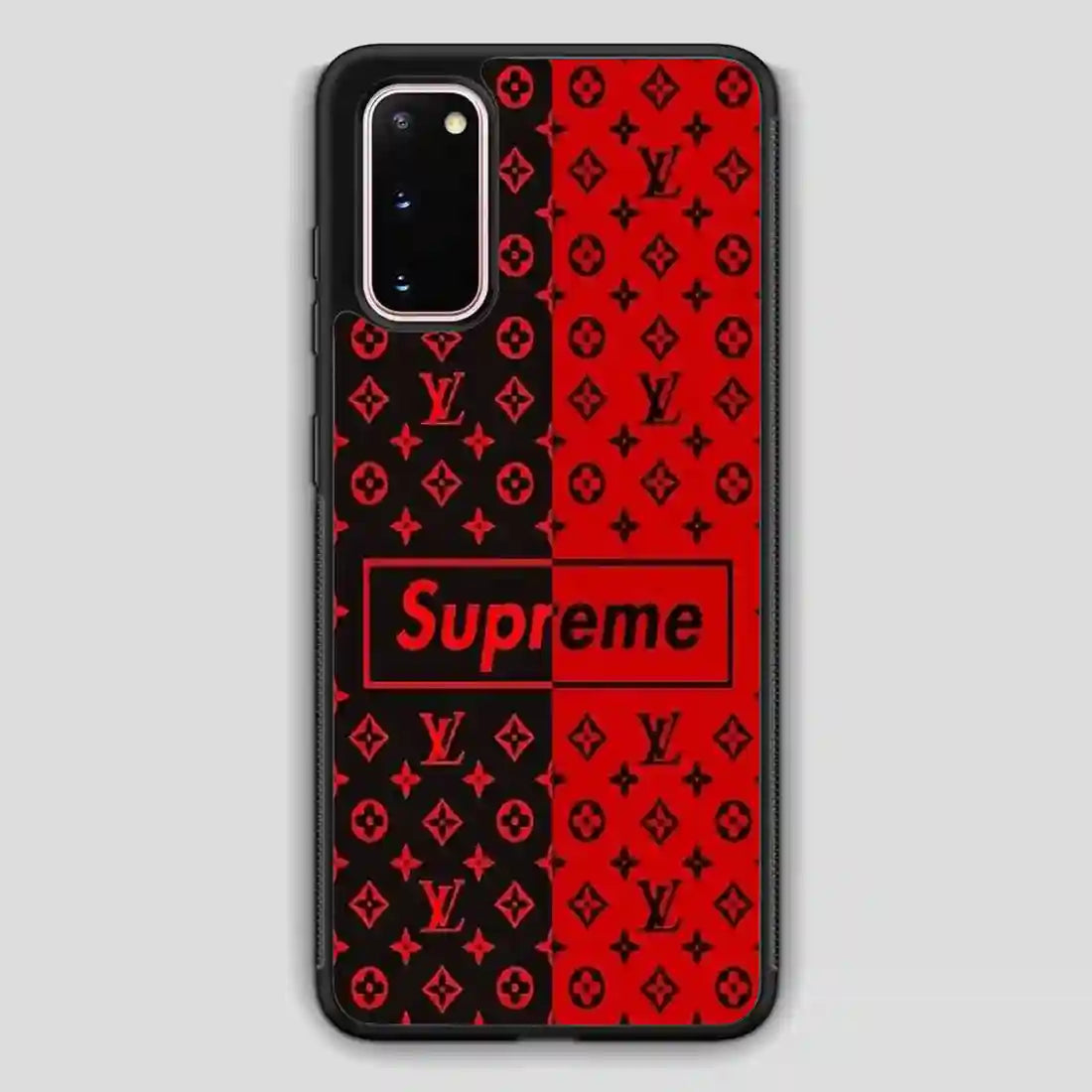 Supreme Black Red Samsung Galaxy S20 Case