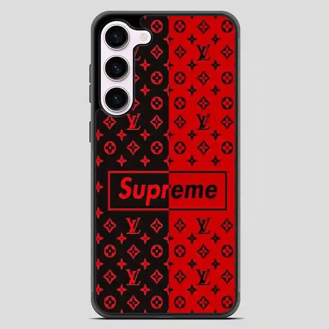 Supreme Black Red Samsung Galaxy S23 Case