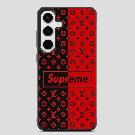 Supreme Black Red Samsung Galaxy S24 Plus Case