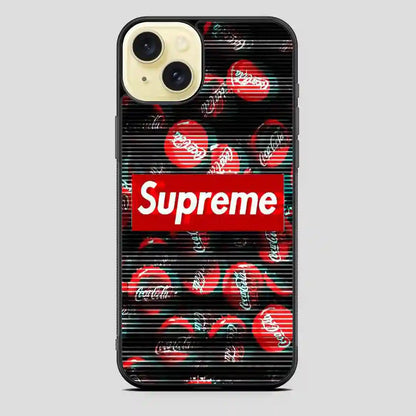 Supreme Coca Cola iPhone 15 Plus Case