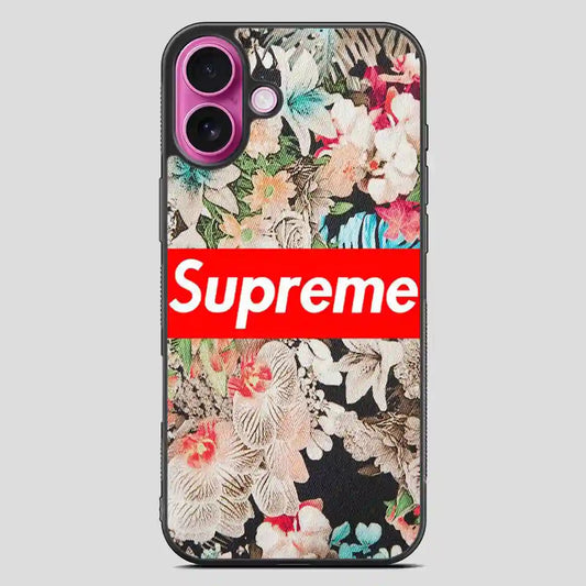 Supreme Flowers iPhone 16 Plus Case