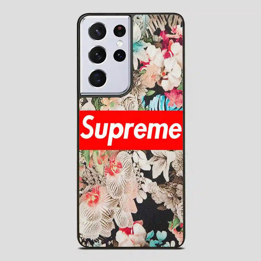 Supreme Flowers Samsung Galaxy S21 Ultra Case