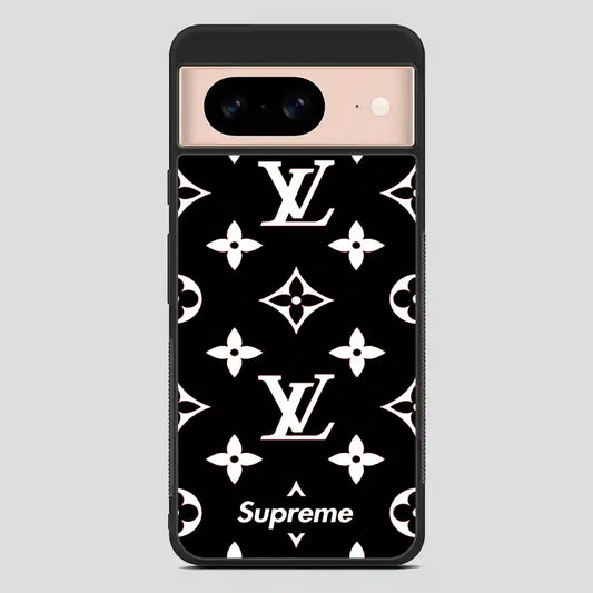 Supreme Gift Louis Vuitton Black Google Pixel 8 Case