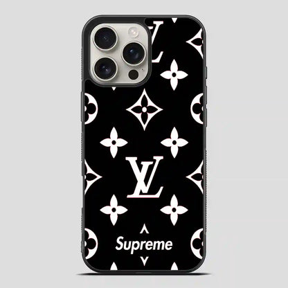 Supreme Gift Louis Vuitton Black iPhone 16 Pro Max Case