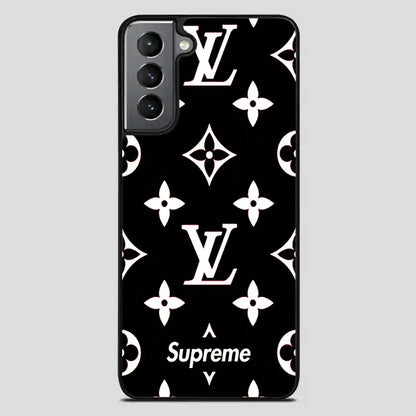 Supreme Gift Louis Vuitton Black Samsung Galaxy S21 Plus Case