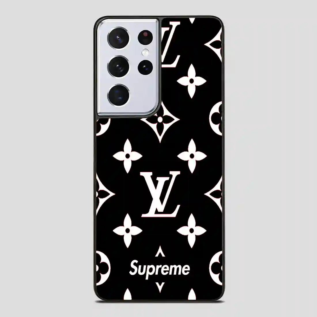 Supreme Gift Louis Vuitton Black Samsung Galaxy S21 Ultra Case