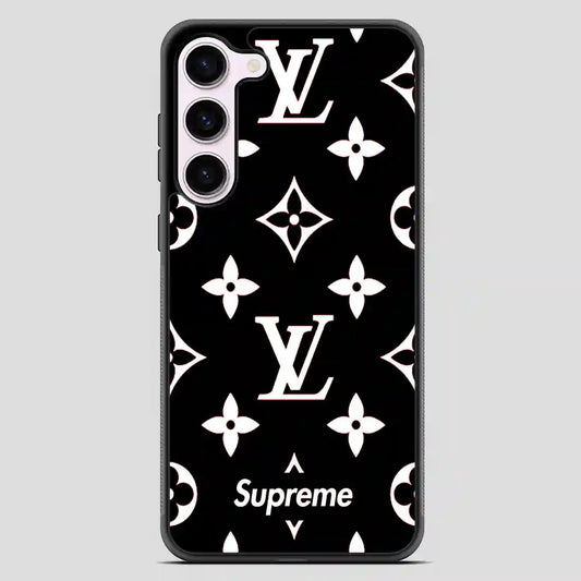 Supreme Gift Louis Vuitton Black Samsung Galaxy S23 Case