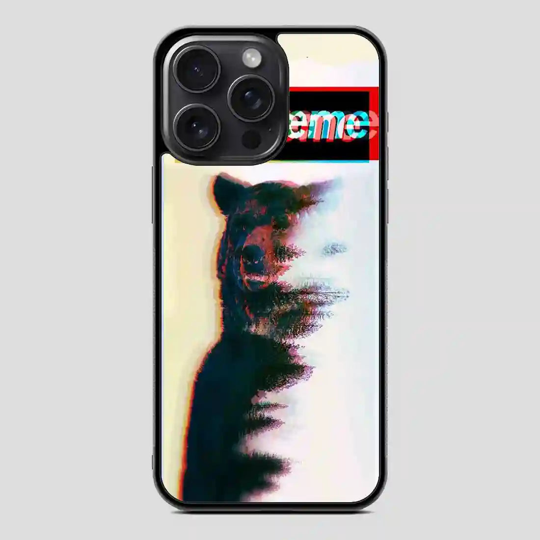 Supreme Logo Cat iPhone 15 Pro Case