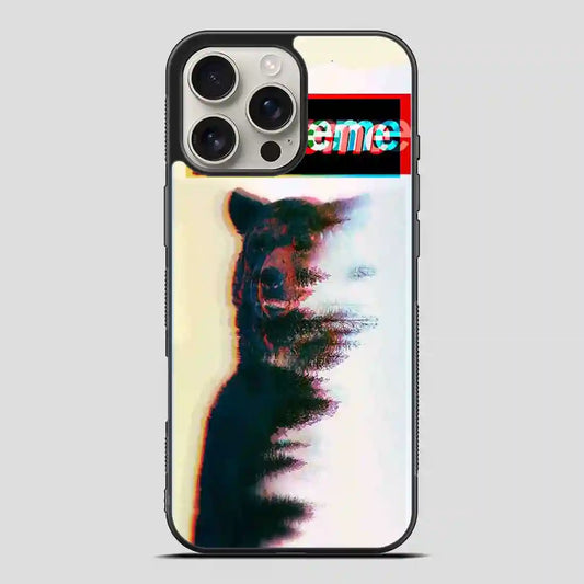 Supreme Logo Cat iPhone 16 Pro Max Case