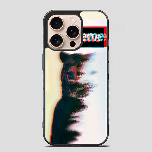 Supreme Logo Cat iPhone 16 Pro Case