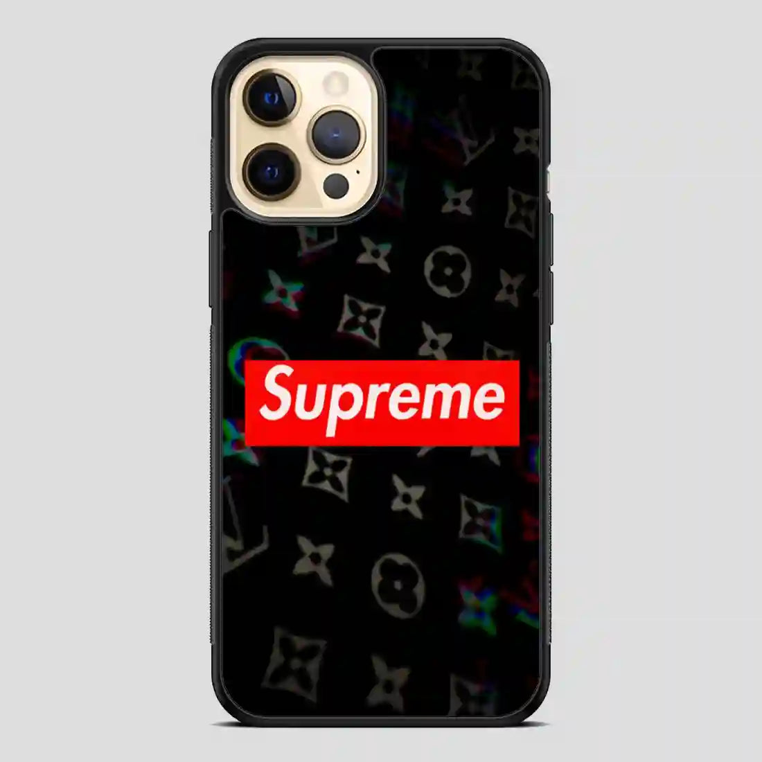 Supreme Red Black iPhone 12 Pro Case