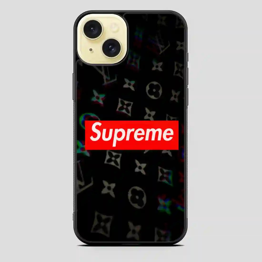 Supreme Red Black iPhone 15 Plus Case