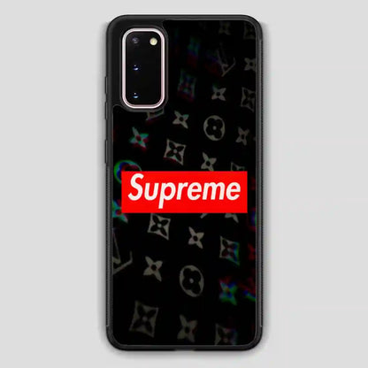 Supreme Red Black Samsung Galaxy S20 Case