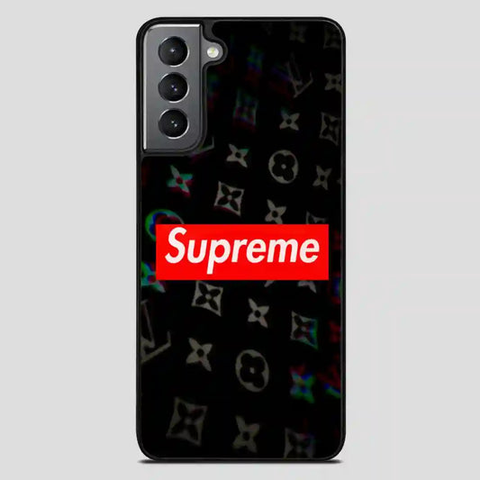 Supreme Red Black Samsung Galaxy S21 Plus Case