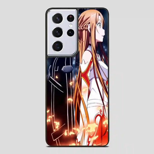 Sword Art Online Kirito And Asuna Samsung Galaxy S21 Ultra Case