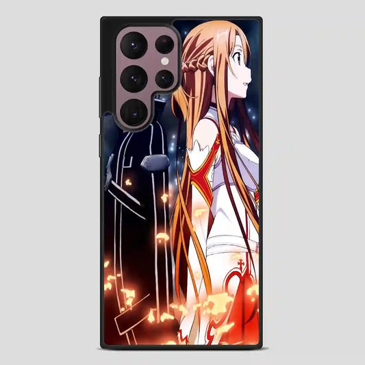 Sword Art Online Kirito And Asuna Samsung Galaxy S22 Ultra Case