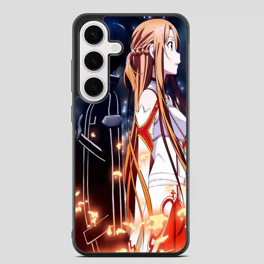 Sword Art Online Kirito And Asuna Samsung Galaxy S24 Plus Case