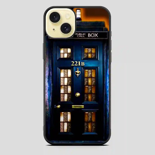 Tardis 221B Police Public Call Box iPhone 15 Plus Case