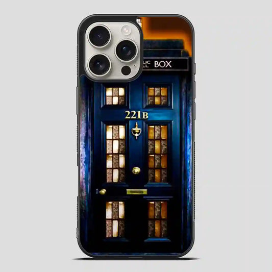 Tardis 221B Police Public Call Box iPhone 16 Pro Max Case