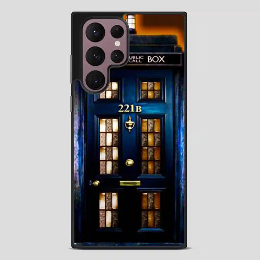 Tardis 221B Police Public Call Box Samsung Galaxy S22 Ultra Case