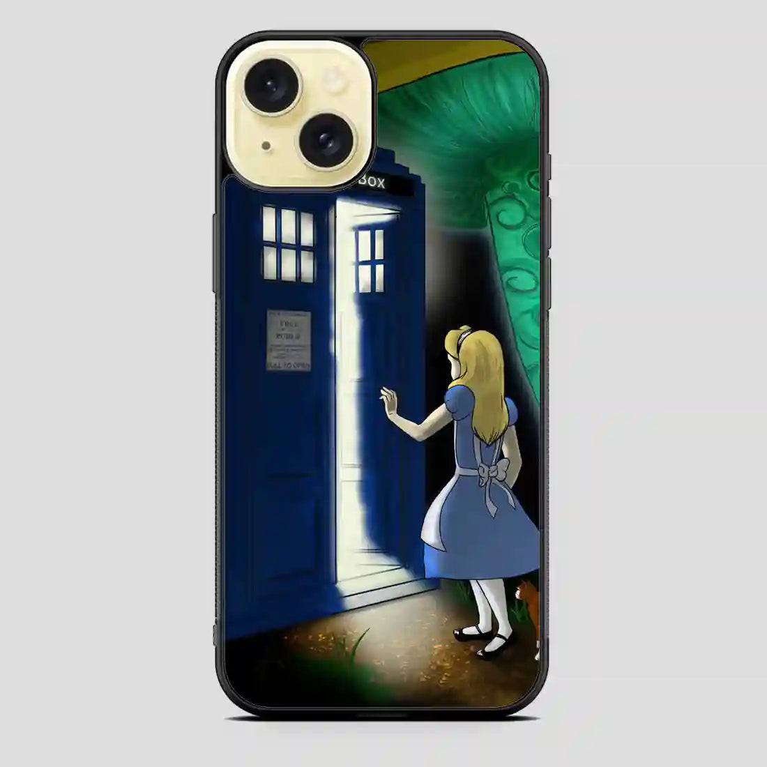 Tardis In Wonderland iPhone 15 Plus Case