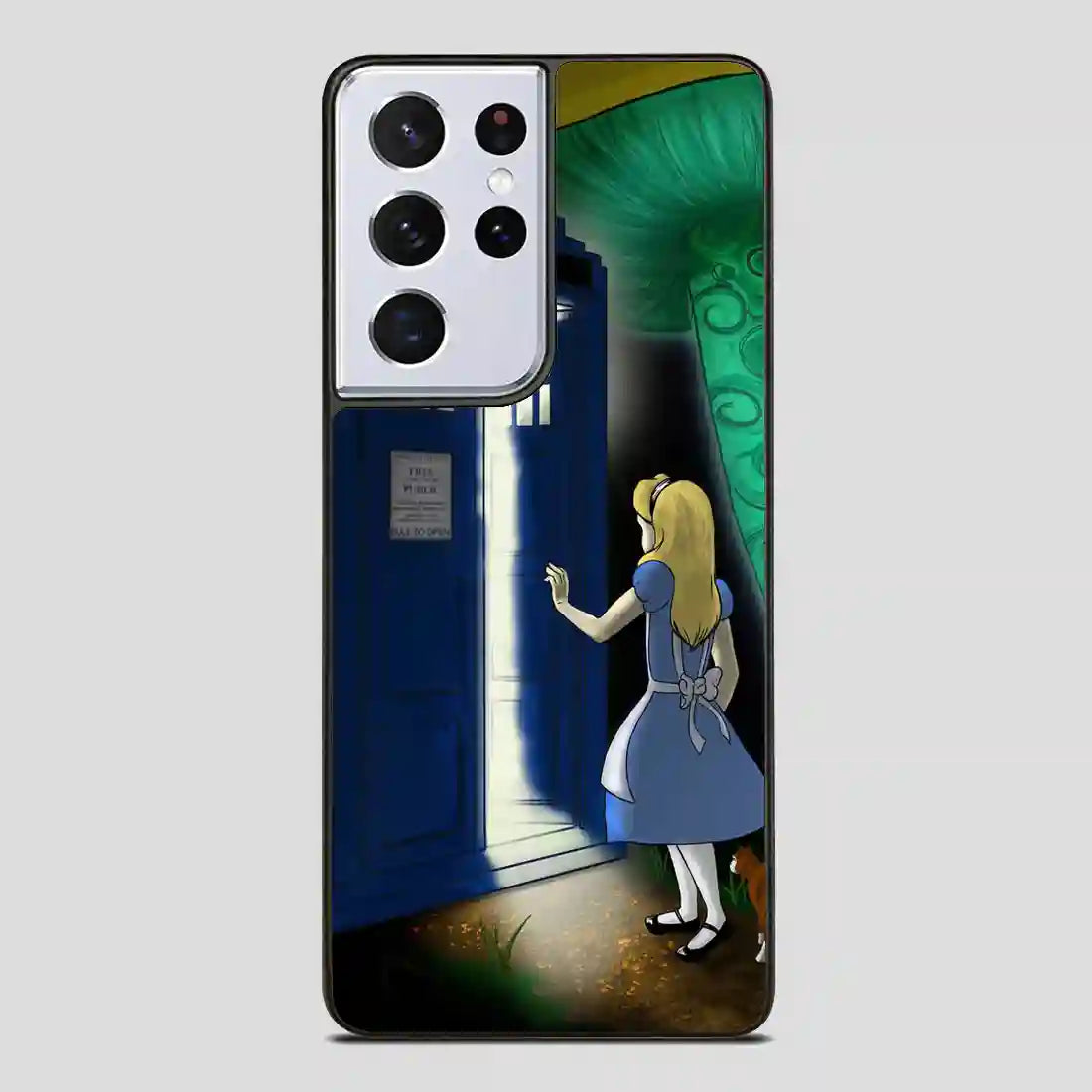 Tardis In Wonderland Samsung Galaxy S21 Ultra Case