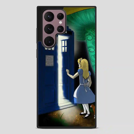 Tardis In Wonderland Samsung Galaxy S22 Ultra Case