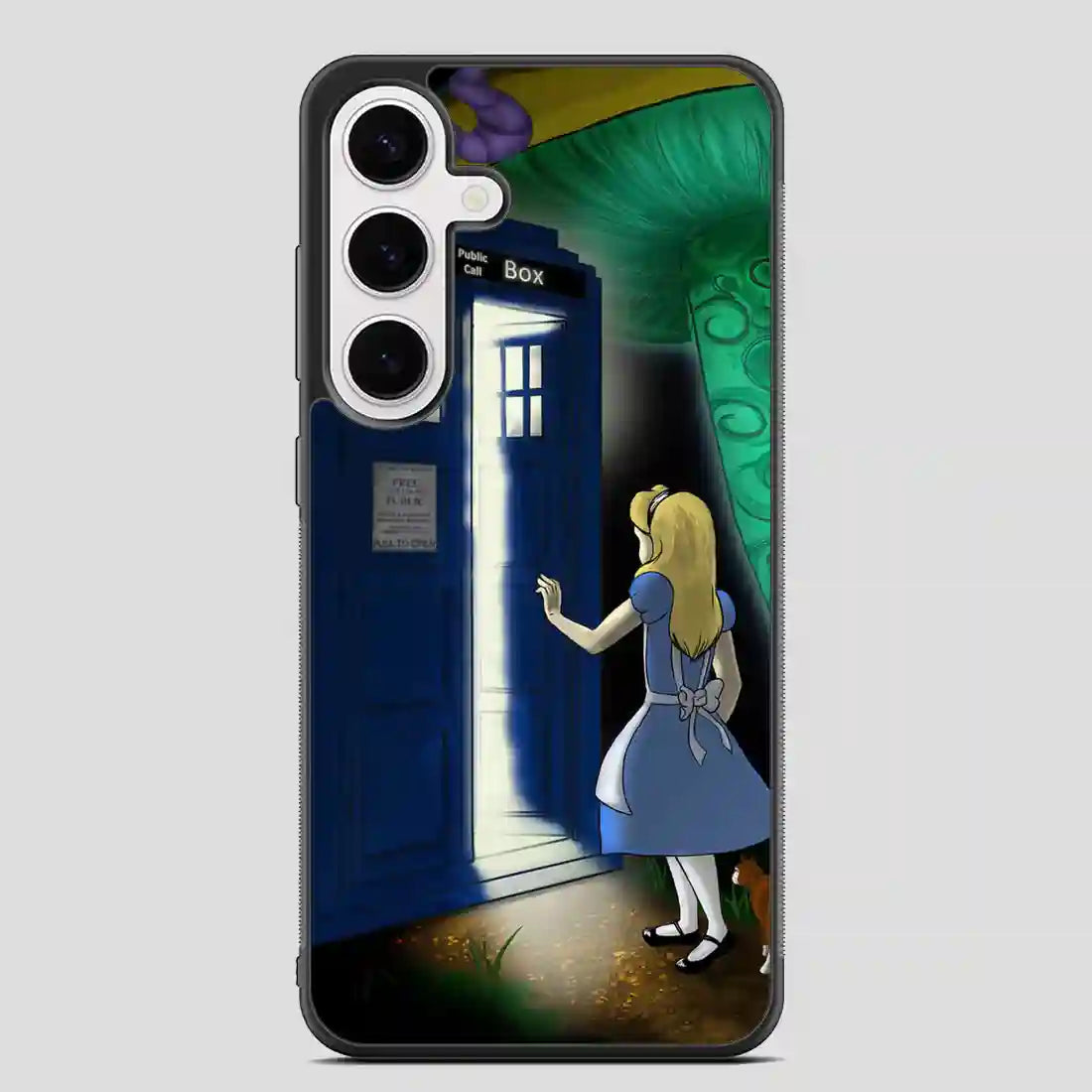 Tardis In Wonderland Samsung Galaxy S24 Plus Case