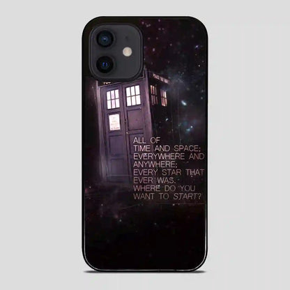 Tardis Police Call Box Doctor Who iPhone 12 Mini Case