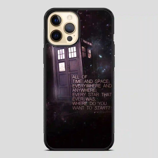 Tardis Police Call Box Doctor Who iPhone 12 Pro Case