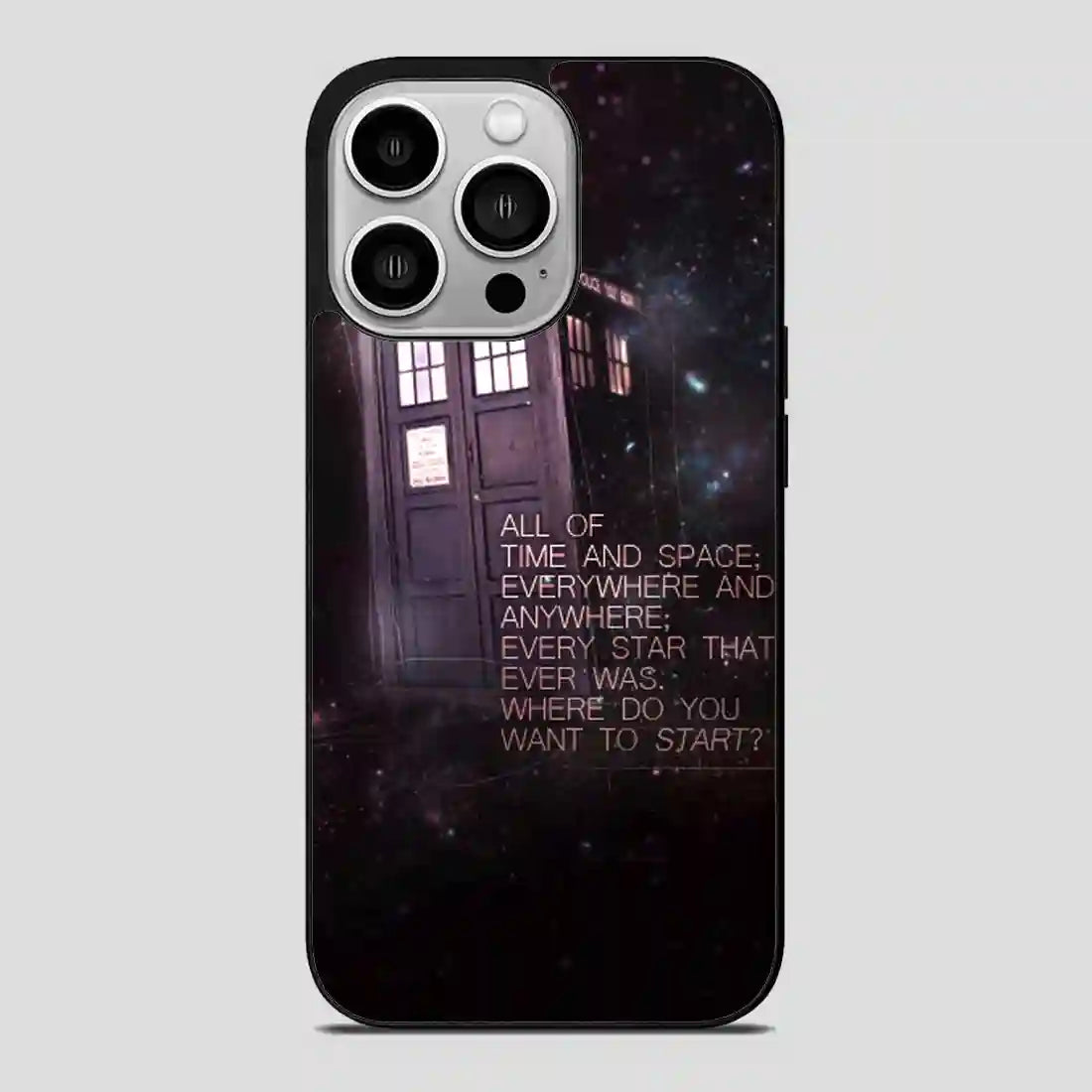 Tardis Police Call Box Doctor Who iPhone 14 Pro Case