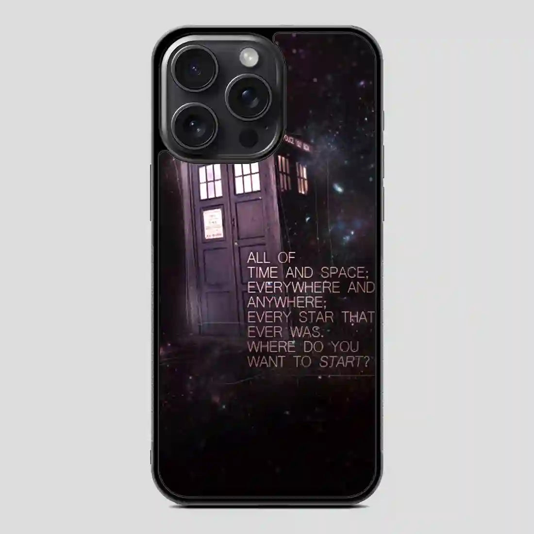 Tardis Police Call Box Doctor Who iPhone 15 Pro Case