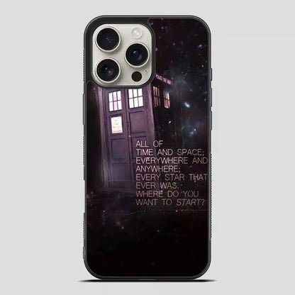 Tardis Police Call Box Doctor Who iPhone 16 Pro Max Case