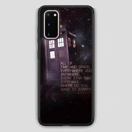 Tardis Police Call Box Doctor Who Samsung Galaxy S20 Case