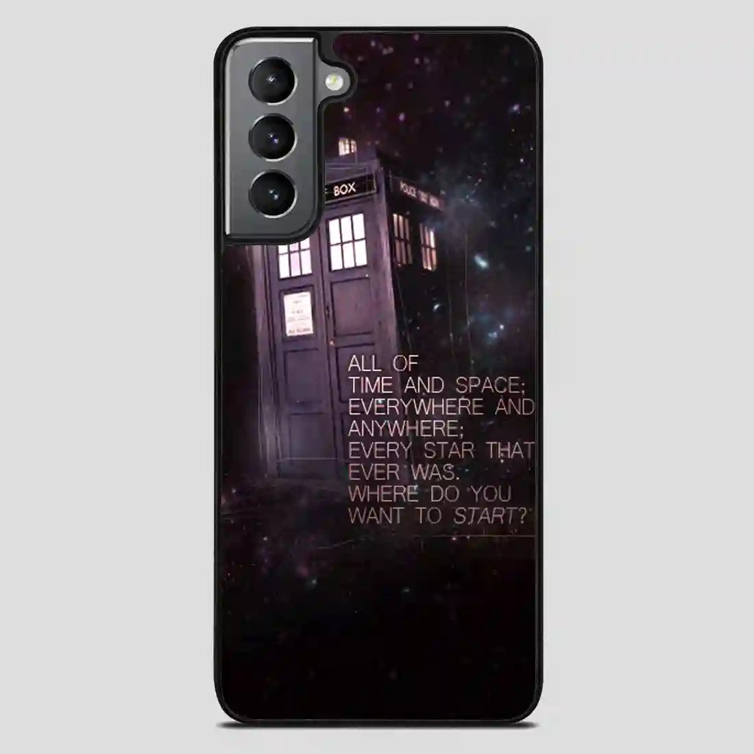 Tardis Police Call Box Doctor Who Samsung Galaxy S21 Plus Case