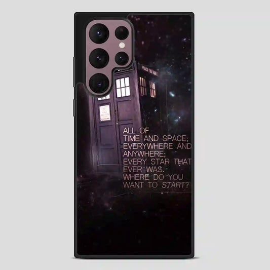 Tardis Police Call Box Doctor Who Samsung Galaxy S22 Ultra Case