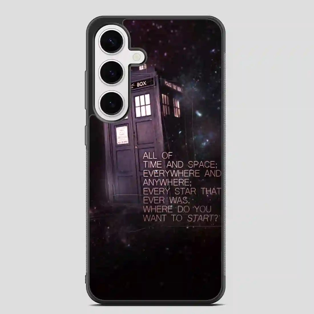 Tardis Police Call Box Doctor Who Samsung Galaxy S24 Plus Case