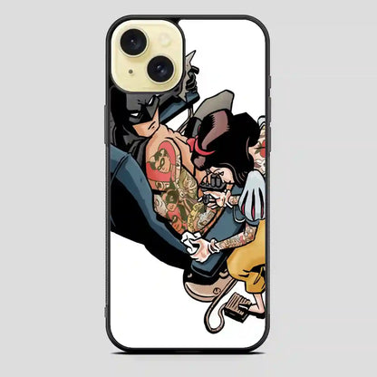 Tattooed Princess And Batman iPhone 15 Plus Case