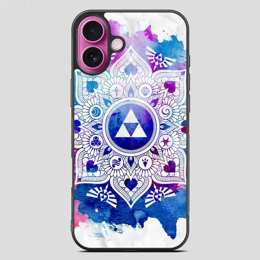 The Legend Of A Zelda Mandala Retro iPhone 16 Plus Case