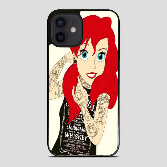 The Little Mermaid Ariel Tattoos iPhone 12 Mini Case