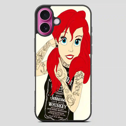 The Little Mermaid Ariel Tattoos iPhone 16 Plus Case